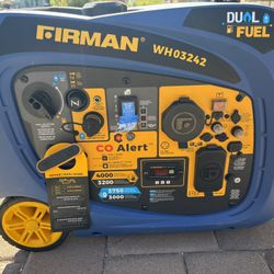 Less Than 1 Hour Firman 3242 Dual Fuel Electric Start Black Friday Special-Now!