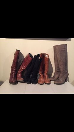 4 pairs of boots size 6.5 & 7