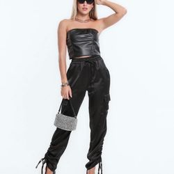 Pants With Detailed Bottom New 