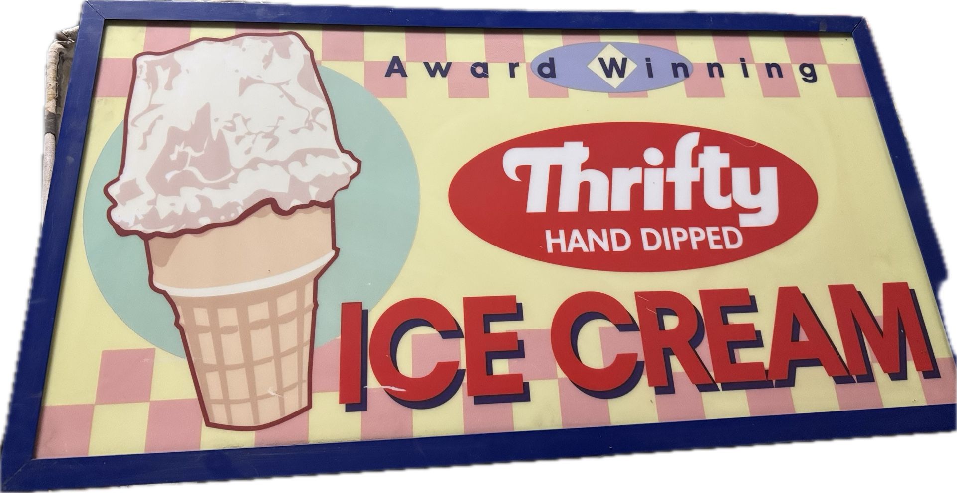 Original Double Sided Thrifty Ice Cream Lights Up