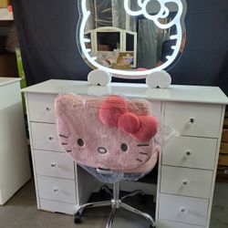 New Pink Hello Kitty Vanity Swivel Chair Available In Other Colors Come Visit Our Store In Paramount 
