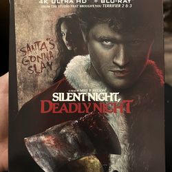 4K ULTRA HD DVD MOVIE- SILENT NIGHT, DEADLY NIGHT  *STEELBOOK*I