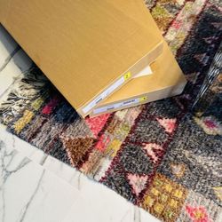 White Wood  Vanity with 4 drawers 48 " 