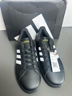 adidas Grand Court 2.0 Black White Sneakers Men’s Size 12 JR0546 New