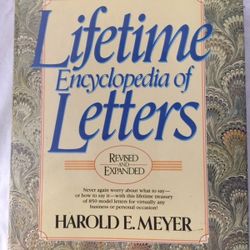 Lifetime encyclopedia of letters by harold e meyer book