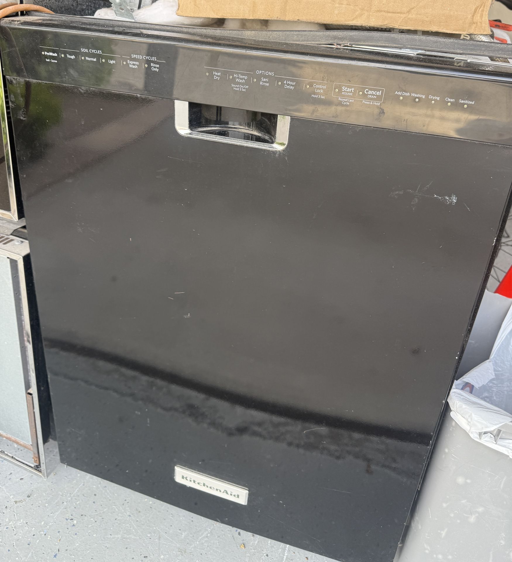 Kitchen Aid Black Dishwasher