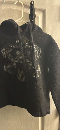 Off white knit hoodie