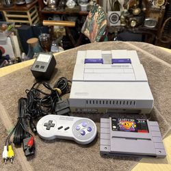 SNES Super Nintendo Original Console System Controller SNS-001. Tested. Working