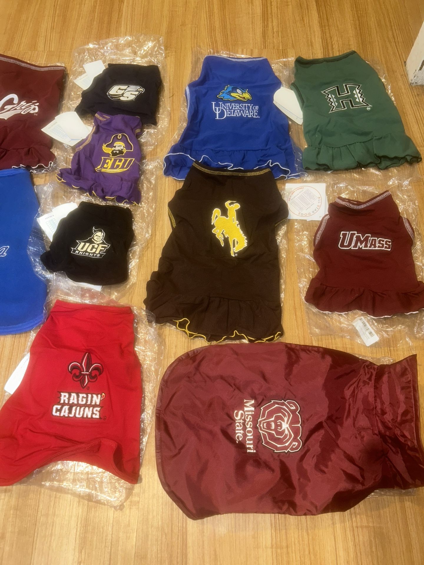 College Team Dog Jackets 