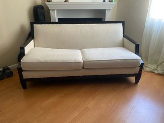 Elegant Solid Wood Sofa – Excellent Condition