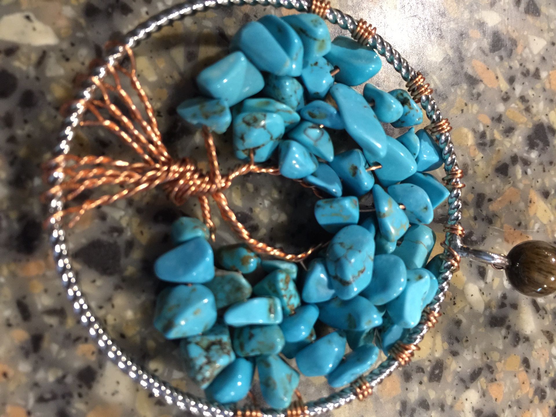 Spiritual tree of life lucky horseshoe art