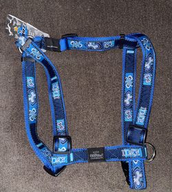 Rogz Dog Harness Blue Bone Pattern