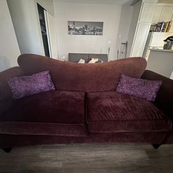 red velvet couch - taking best offer need gone asap