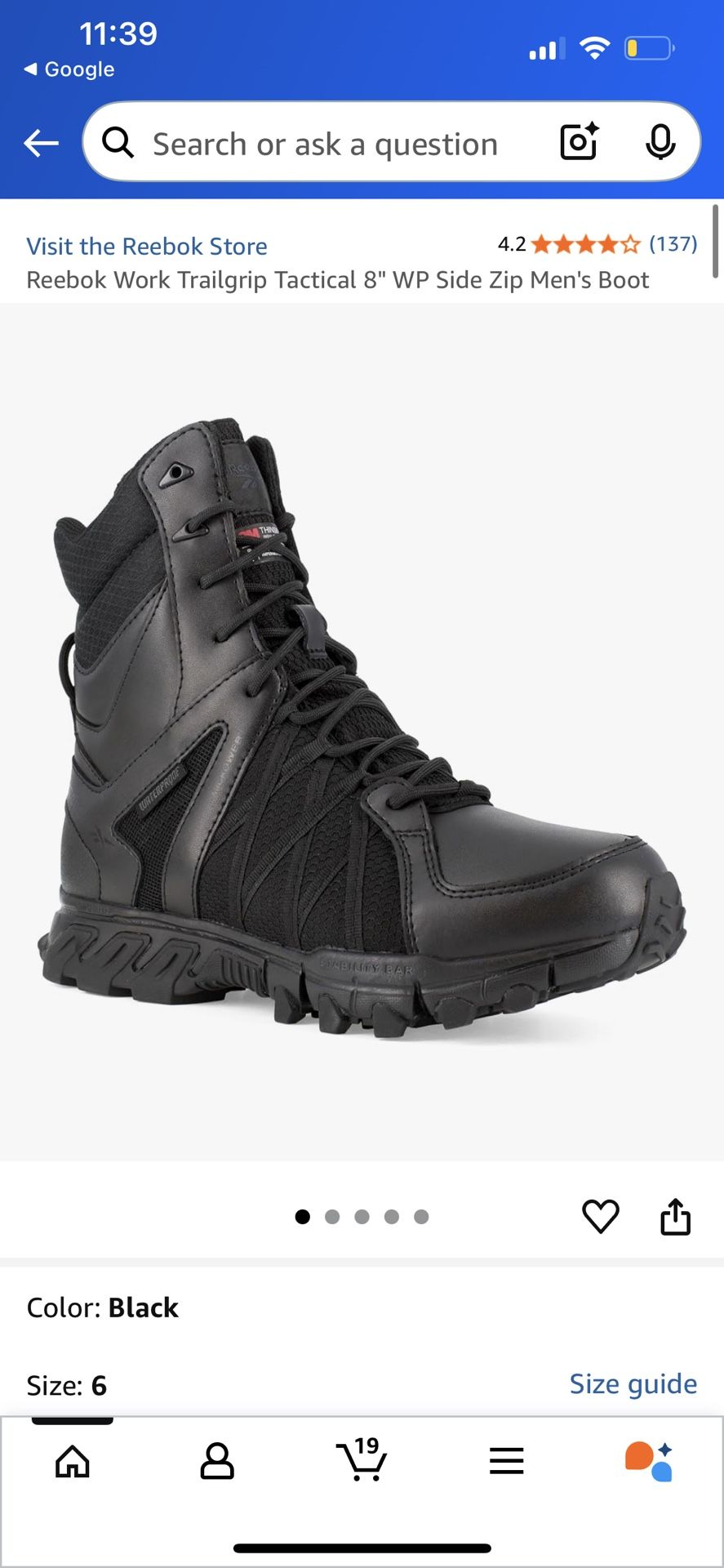 Reebok Boots