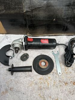 Clean-DRILL MASTER 4-1/2” Angle Grinder Kit- 4.3 Amp, Side Handle, Guard, Cut Disc, Wrench