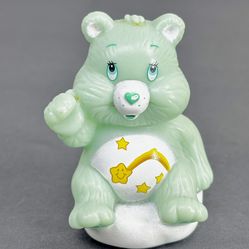 Vintage TCFC Care Bear Wish Bear On Cloud Figurine 2.5 Inch 