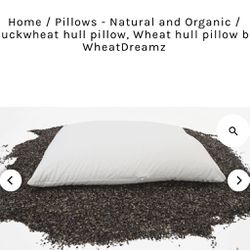 Buckwheat Hull Pillow Organic Natural Beddinh