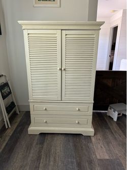 Pier One Off White Cabinet