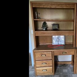 Desk Bookshelf Set For Office Or Student