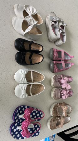Toddler girl size 7 shoe lot