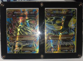 Secret rare Mega Primal Groudon and Kyogre Pokémon set