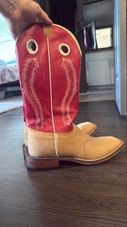 Two-Tone Leather Cowboy Boots