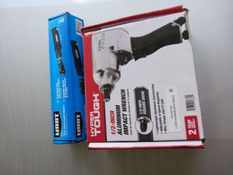 Hyper Tough 1/2-Inch Aluminum Impact Wrench and 3/8 drive air ratchet wrench combo