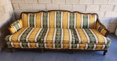 Antique Upholstered Traditional Sofa 