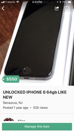 iPhone 6 64 unlocked