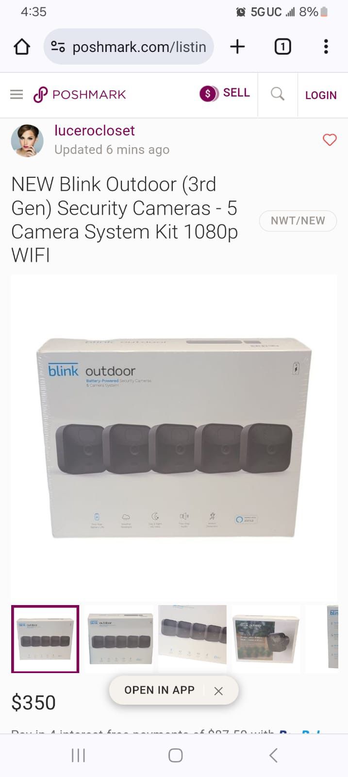 Blink Outdoor Cameras (5)