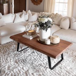 Crate & Barrel Yukon Coffee Table 