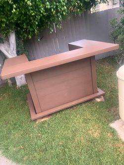 Handmade U shaped patio bar