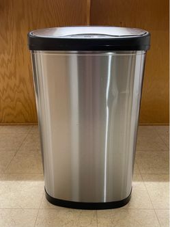 Ninestar Stainless Steel Motion Sensor Trash Can. 13.2 Gallon