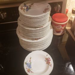 Lennox dishes service for 12 plates bowls cups saucers salad plates