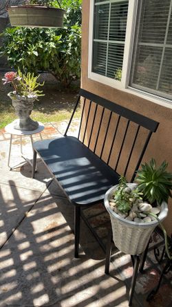 Black bench
