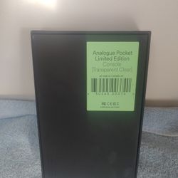 Analogue Pocket Limited Edition Console Transparent Clear. Bids Will Be Taken Until 2/11/26