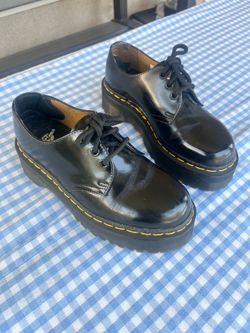 Dr. Martens 1461 Quad Black Leather Shoes Women's Size 7