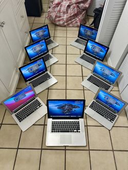 FIRM PRICE - 9 MacBooks (6 MacBook Pros, 3 MacBook Airs) with Chargers
