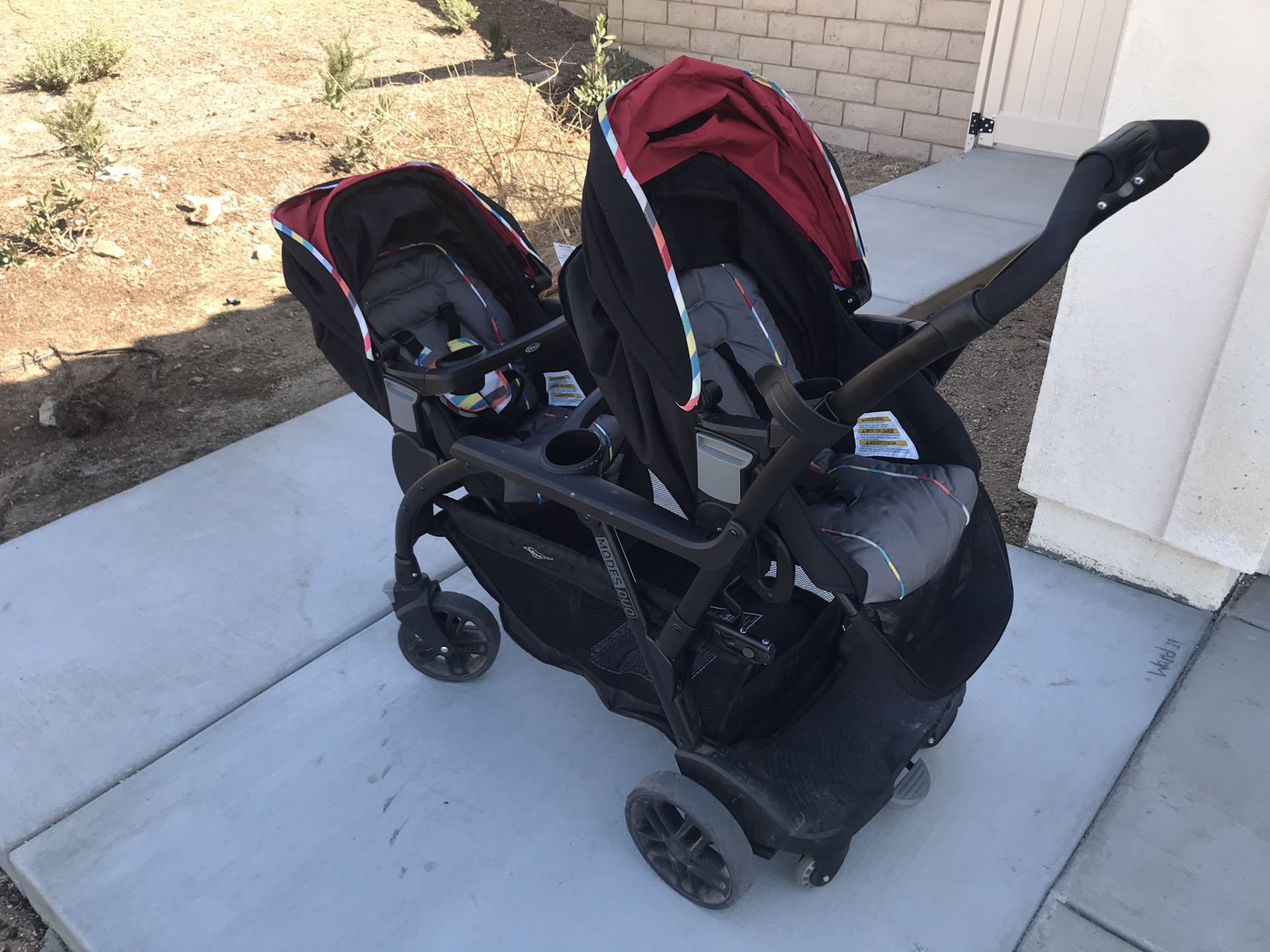 Graco click connect system double stroller