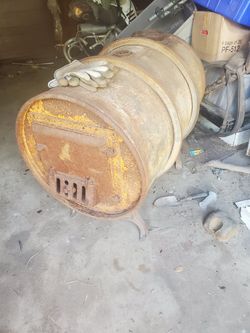 50 gallon wood burning stove.