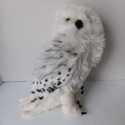 Harry Potter Owl Hedwig Large Plush White The Noble Collection 13” Tall Bird 