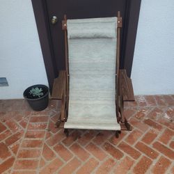 AMISH MADE IN THE USA VINTAGE BEACH /LOUNGE CHAIR 