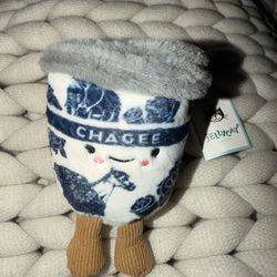 Coffee Cup Jellycat Keychain 