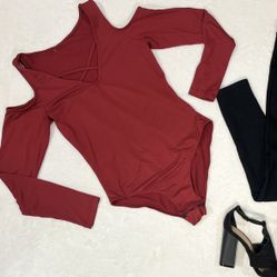 Burgundy Bodysuit