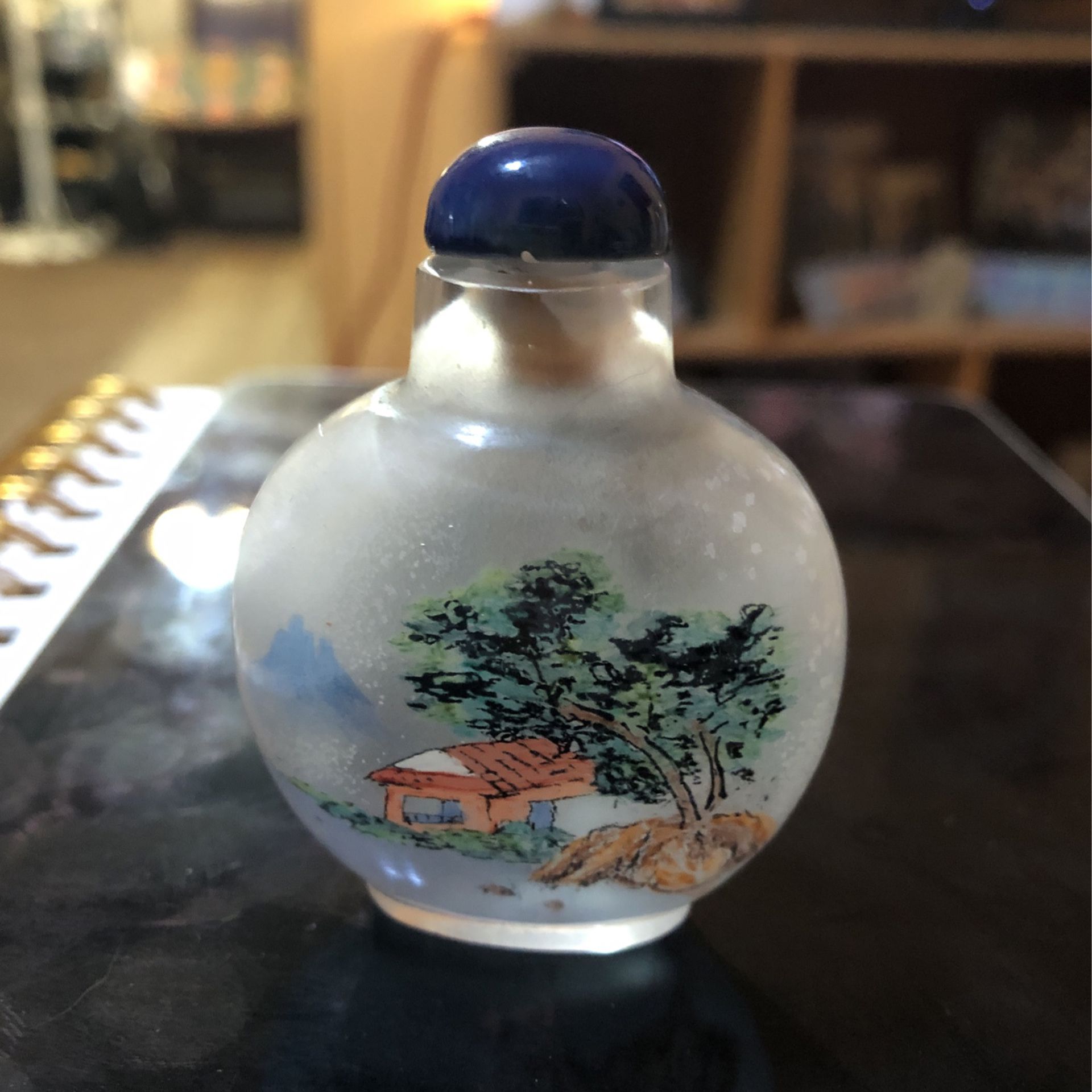 Painted small bottle