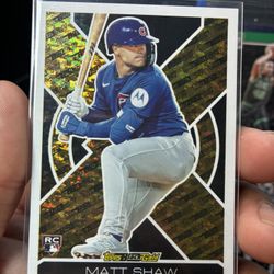 Matt Shaw Topps Black Gold rookie Card 