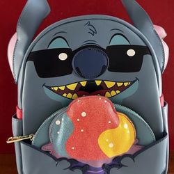 Disney Aulani Resort Exclusive Stitch Scented Shave Ice Loungefly Mini Backpack