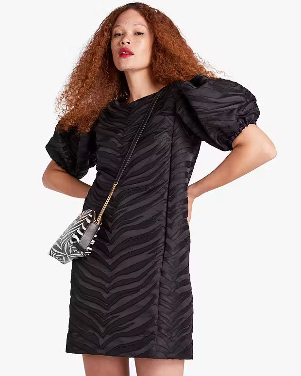 Kate Spade Bold Zebra Jacquard Dress Size 10