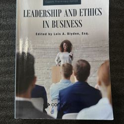 Leadership In Ethics And Business
