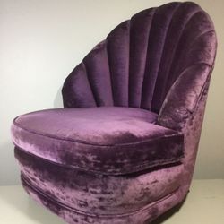 🔥Gorgeous Mid-Century ART DECO Tufted Scalloped Back🔥CLAMSHELL LOUNGE CHAIR🔥Excellent🔥$550 (3k value!)🔥Easy Meetup at Mothers Market 92627
